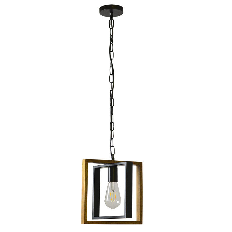 Farmhouse Chandeliers for Dining Room, Black Industrial Pendant Lights, Rustic E26 Kitchen Light Fixtures